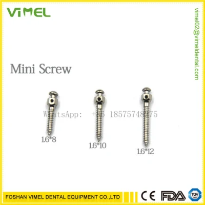 Kieferorthopädische Mini-Schraube, Titan, Ortho-Mikroschraubendreher, Dentalmaterialien